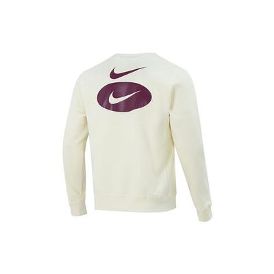 Nike Besticktes Logo Rundhals-Sweatshirt Herren Sweatshirt Elfenbeinweiß DM5461-113