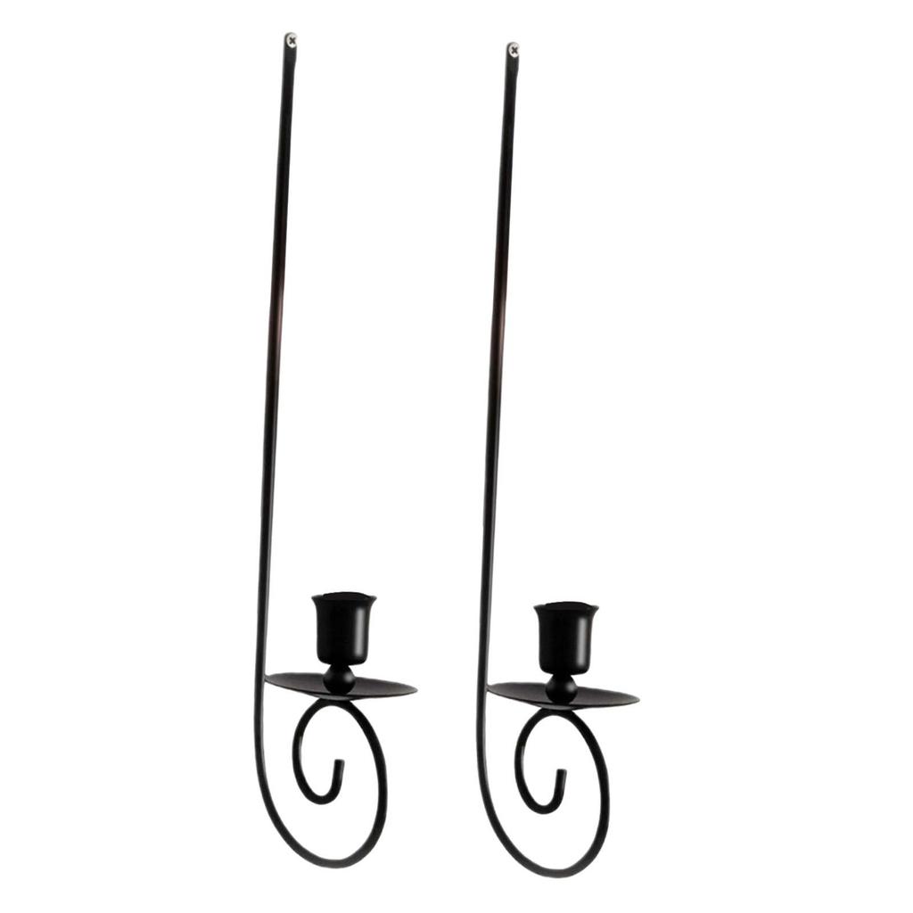 2 Pieces Metal Candle Sconces Wall Mounted for Sticks Candles Modern Hanging Art