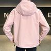 Men's Solid Color Outdoor Casual Jacket Hooded Jacket Men's Workwear Multi Pocket Jacket