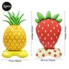 Large Standing Foil Balloons Fruit Vegetable Party Decorations Giant Cactus Carrot Lemon Watermelon Hawaiian Luau Decor Supplies
