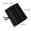 Portable Monocrystalline Type C Solar Board, 6W 5V PET Laminated Design With Tie-On Eyelets for Emergency Reserve Energy and Daily Carry