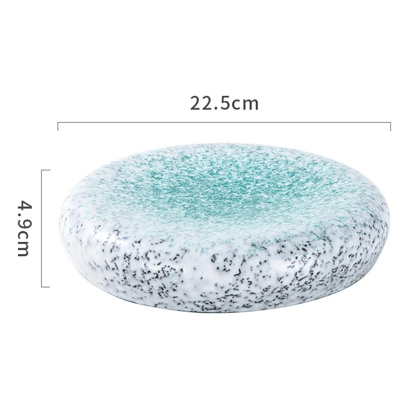 Japanese Sashimi Plate Ceramic Steak Plate Dessert Dim Sum Dish Main Dish Plate Restaurant Artistic Conception Tableware