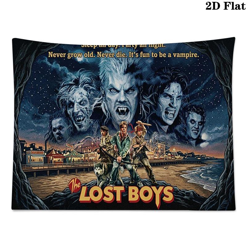 The Lost Boys Wall Tapestry Aesthetic Wall Hanging Printed Fabric Blanket Decorative Tapestries for Bedroom Living Room Home Decor
