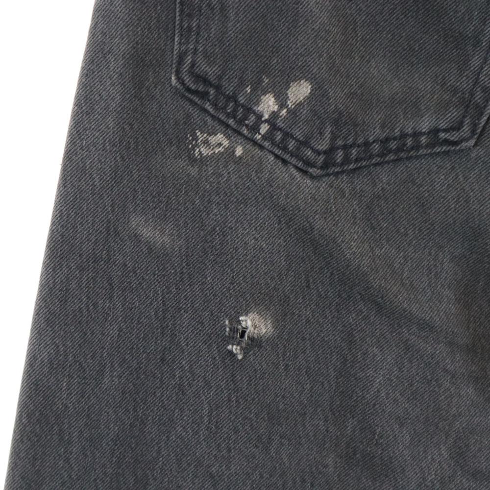 Levi's 90s Piece dyed black old Denim pants W32 Jeans button fly Men's Used