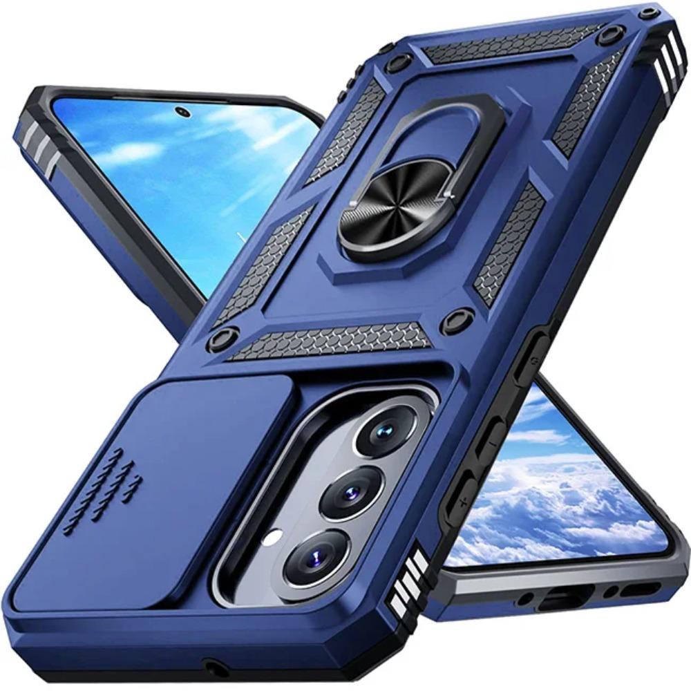 Rugged Military Grade Anti-Drop Case For Samsung Galaxy S26 S25 S24 S23 S22 Ultra Plus Car Magnetic Ring Stands Protective Cover