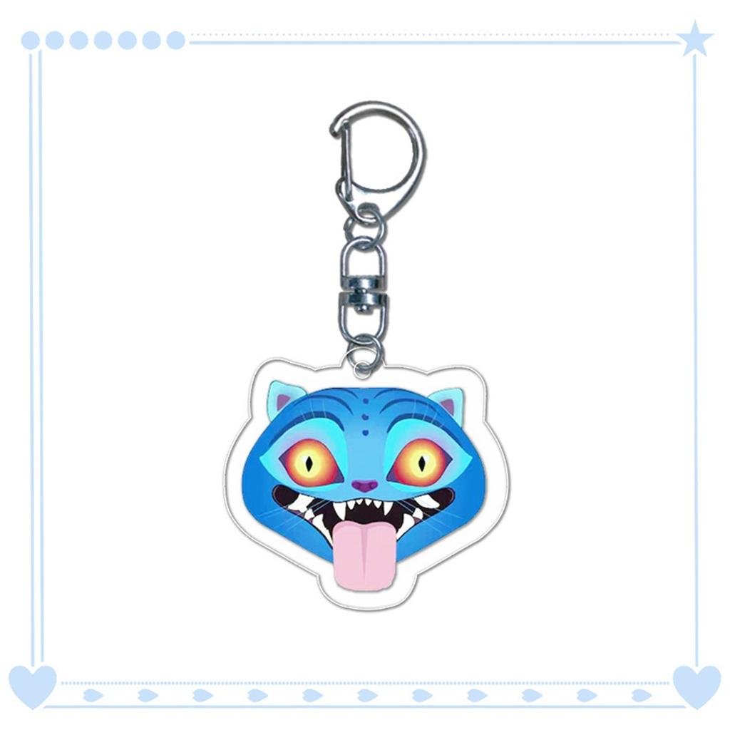 Cartoon Anime Movie Transparent Acrylic Keychain Pendant, Exquisite Gift Hanging Accessories For Backpacks