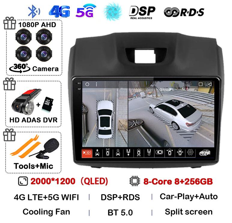 Android 14 Carplay Auto Car Radio For Chevrolet Holden S10 TRAILBLAZER COLORADO ISUZU DMAX GPS Multimedia Stereo Video Player 4G