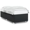 Black Bed Frame 90x190 cm Faux Leather
