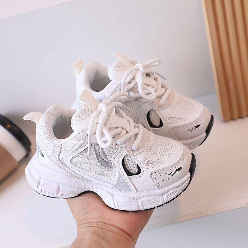 

Kids Athletic Sneakers With Breathable Synthetic Leather For Spring And Autumn Playtime 21 белый