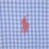 Ralph Lauren Gingham Check Short Sleeve Button Down Shirt M Blue Men's Used