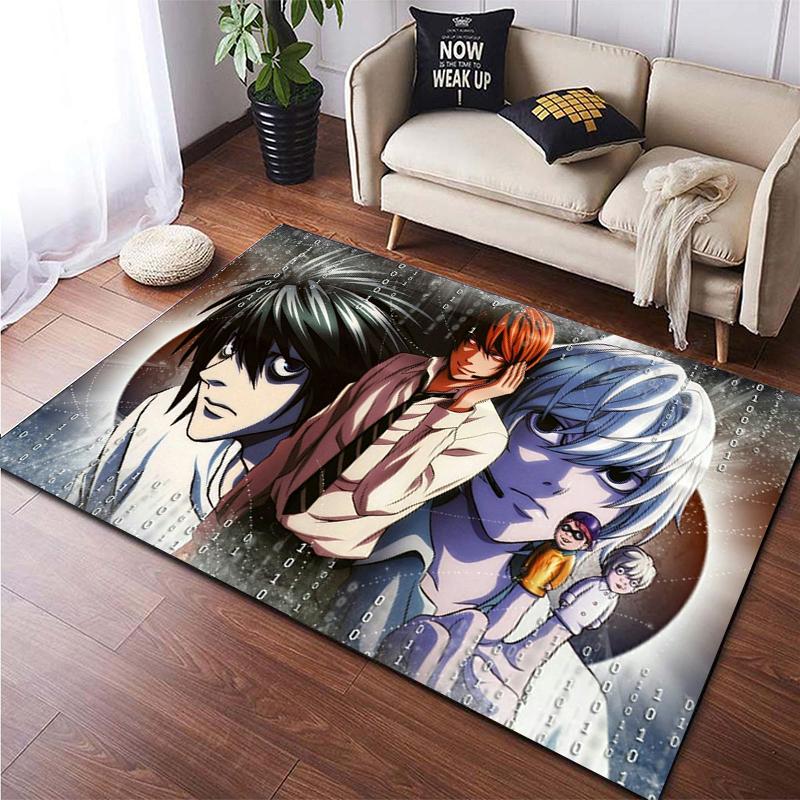 Death Note Gebied Tapijt Grote Tapijt Tapijt Voor Woonkamer Kid Slaapkamer Decoratie Kinderen Spelen Floor Mat Comic Anti-Slip
