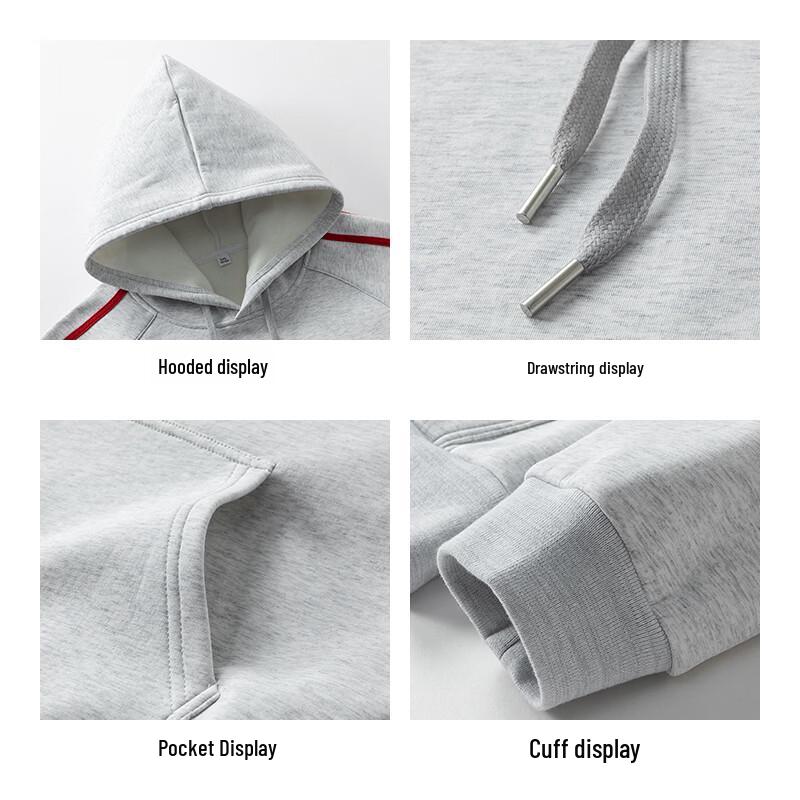 Men's Striped Hooded Sweatshirt