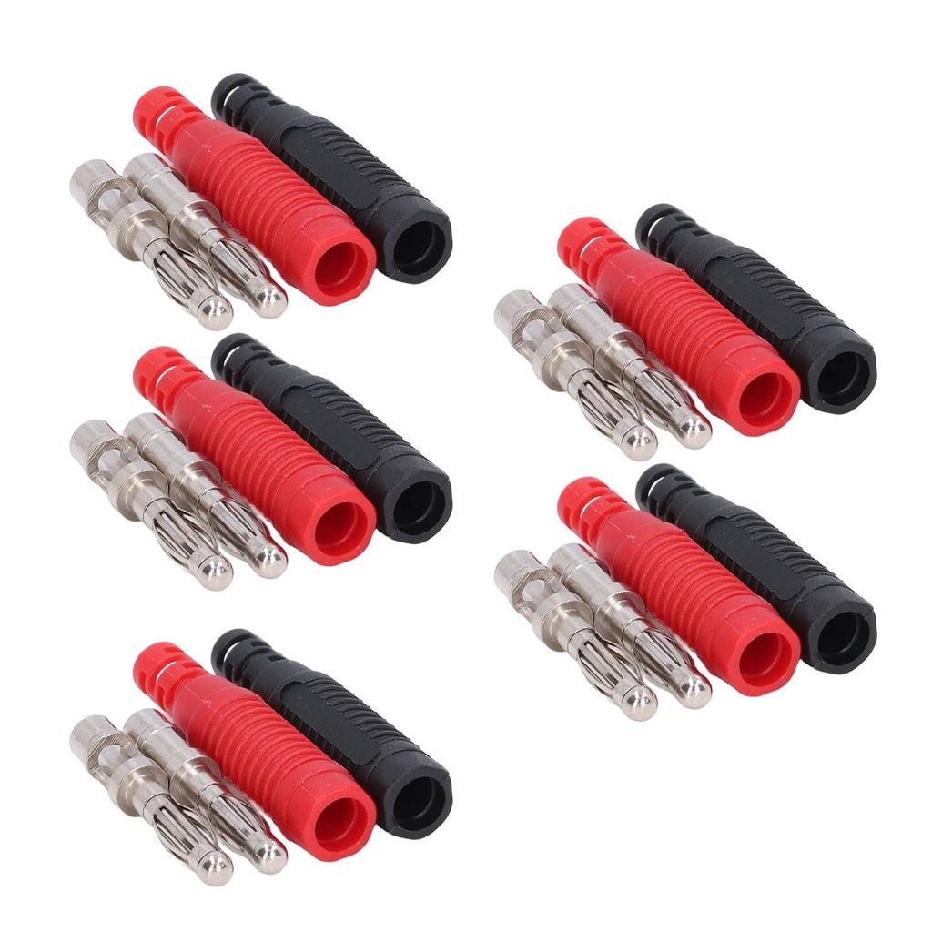 5Set Lantern Banana Plug Male Insulated Banana Socket DIY Connectors for Welding Machinery