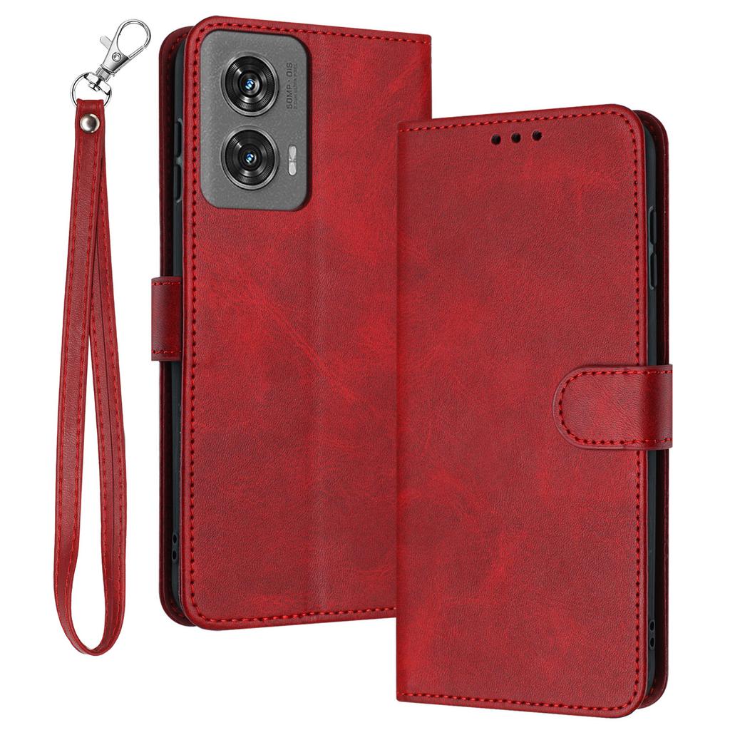 For Motorola Edge 50 Fusion 5G Case PU Leather Stand Wallet Shockproof Business Phone Cover