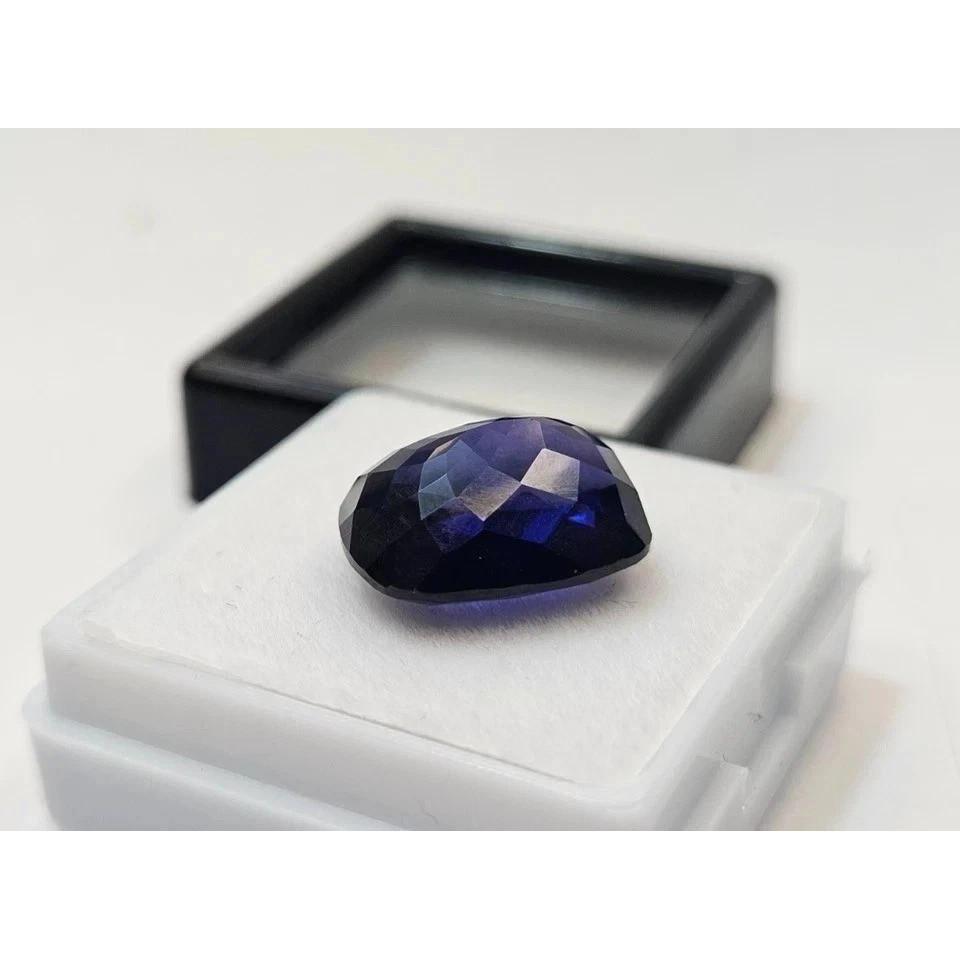 Blue Tanzanite & Stud Making 12+ Ct Cushion Cut Certified Fabulous Gemstone