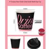 SIVIR Thickened Disposable Coffee Cups with Lids
