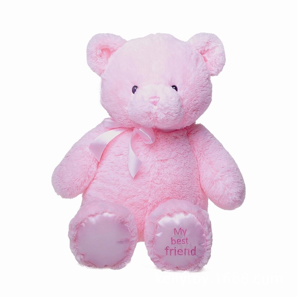 Плюшевая игрушка Teddystory мягкий и приятный на ощупь плюшевый мишка для детей и младенцев 28cm/11.02in розовый
