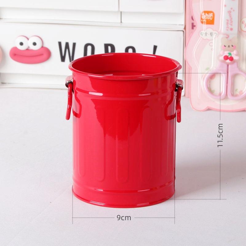 Large Capacity Creative Iron Pen Holder for Office or Dorm Desktop