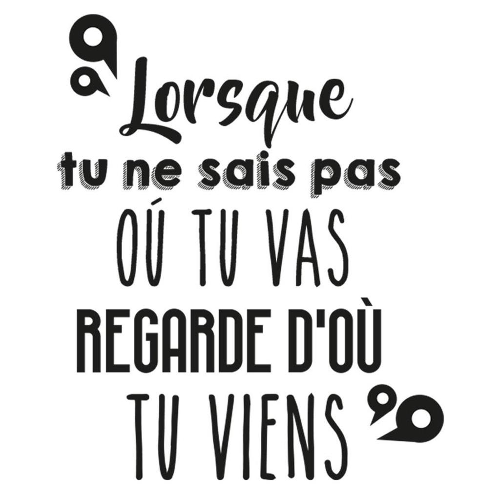Les Trésors De Lily [P2737] - Sheet of Stickers 'Messages' ('When You Don't Know Where You're Going, Look Where You Come From') - 50x70 Cm