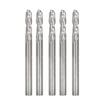 5 Pack 2 Flute End Mill 1/8" Diameter 1/2" Cut Length 1-1/2" Overall Length