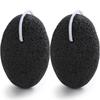 Borogo Lava Pedicure Tool, Natural Foot Pumice Stone for Feet and Hands, Hard Skin, Callus Remover, 2 Pieces - Removes Dead Skin, Heels, Elbows