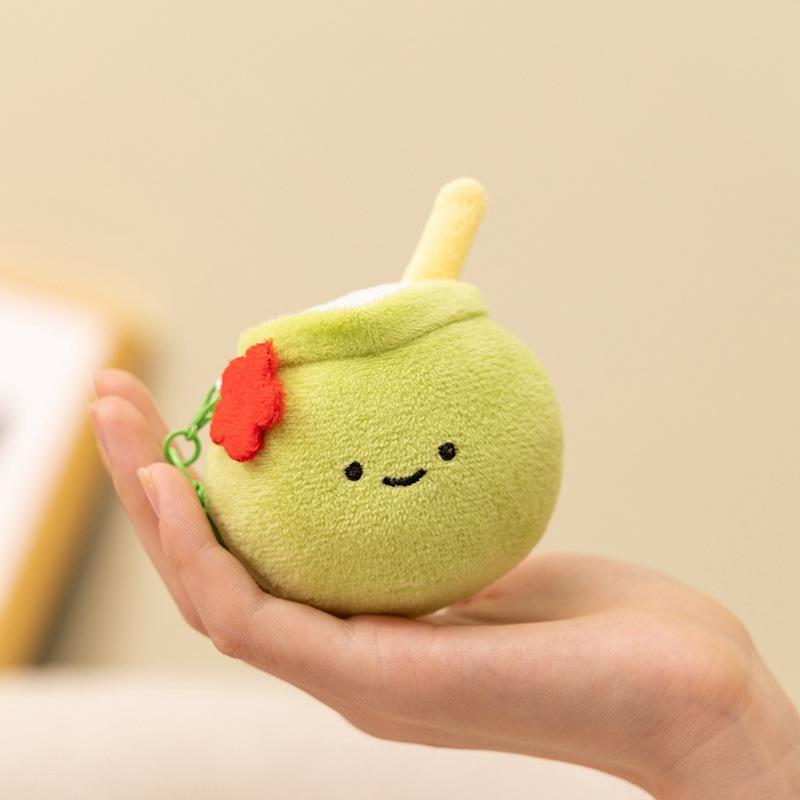 Summer beach pendant girls bag pendant cute keychain plush toy doll accessories