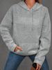 Damen Übergröße Herbst/Winter Casual 3D Buchstaben Jacquard Rundhals Pullover Sweatshirt