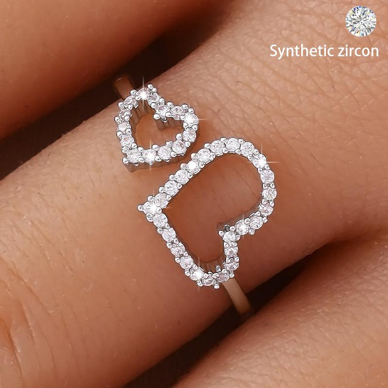 

Модное кольцо в форме сердца для женщин белый