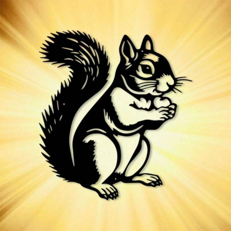 Wall Art Metal Cat Silhouette Sculpture Home Decor Gift