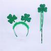 Glitter Headband Shamrock Photo Props Fun Lace Headband Party Blingbling Karaoke Party Hair Hoop Leprechaun