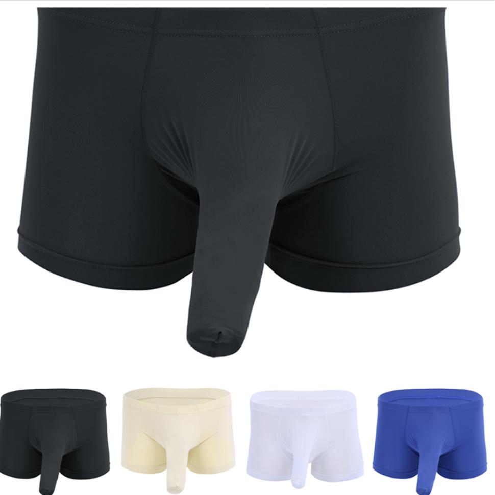 Sexy Barbati Lenjerie Boxer Slip Pantaloni Trunchi Lenjerie de corp Chiloti cu teaca inchisa