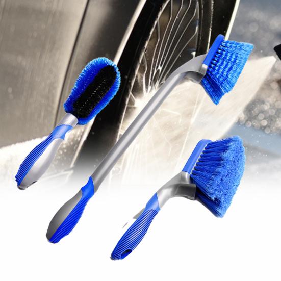 Limpiador de Llantas Multifuncional Mango Largo/Corto ABS Cepillo para Frotar Bujes de Rueda y Llantas de Coche