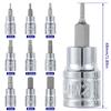 9/18/27Pcs 2-10mm Hex Bit Socke 3/8inch DR Drive Drill Metric Tools Kit Durable Impact Allen Key Sockets Hand Tools Accessories