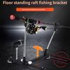Rafts Ice Fishing Stand Fishing Rod Holder Rack with Adjustable Angles Enhances Grip And Stability For Outdoor Fishing