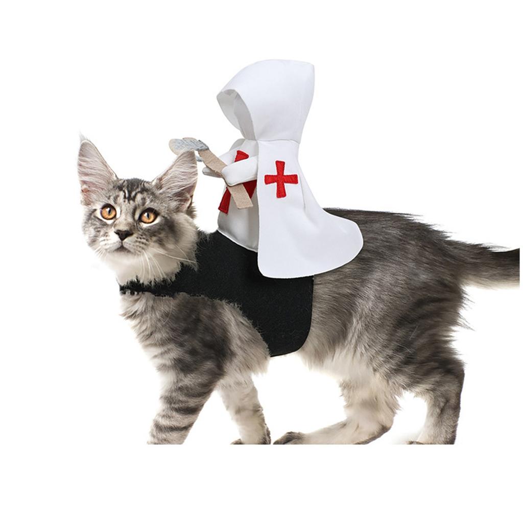 Pup Into A Crusader Knight,This Funny Dog Costume Features A Knight Design With Cross ,soft Fabric For Comfort,Perfect For Costume Parties