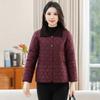 Warm fashion foreign style autumn and winter new middle-aged and elderly down cotton clothes lapel light short cotton clothes mother coat