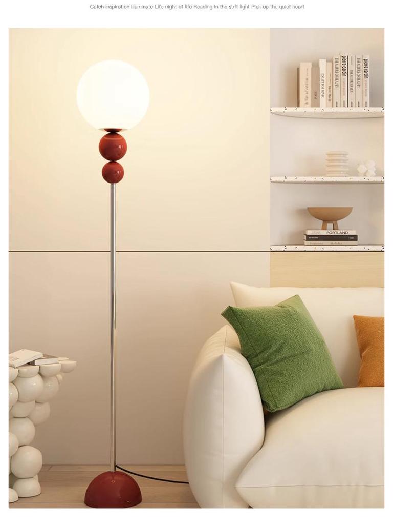 Luxury Minimalist Cream Floor Lamp for Living Room and Bedroom