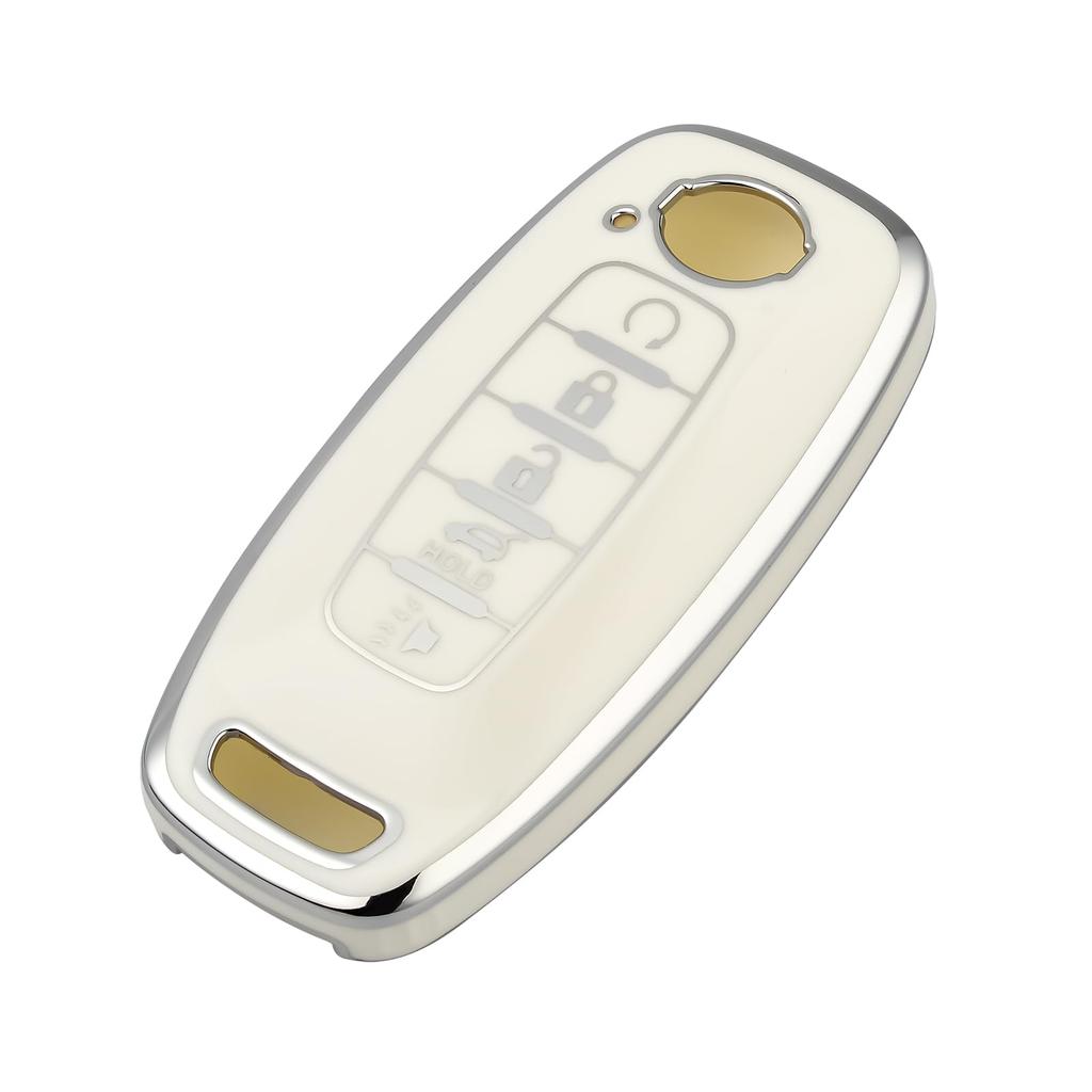 5 Button Key Fob Case Cover Holder for Nissan Altima Sentra Maxima Rogue Armada Pathfinder Smart Key Remote Case Shell Protector