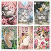 DIY Diamond Painting 5D Cartoon Cat Full Diamond Cross Stitch Living Room Decorative Painting