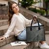 Cracked Pattern Large Tote Bag for Daily Shopping Commute Versatile Casual Durable Handbag