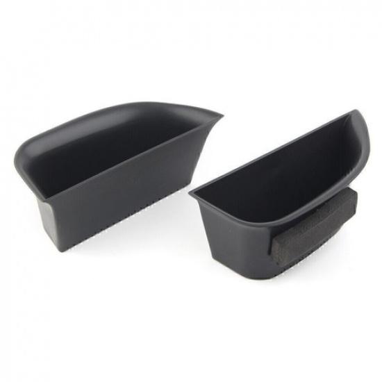 2Pcs Car Front Door Handle Armrest Storage Box Tray Bin For MKZ 2014-16