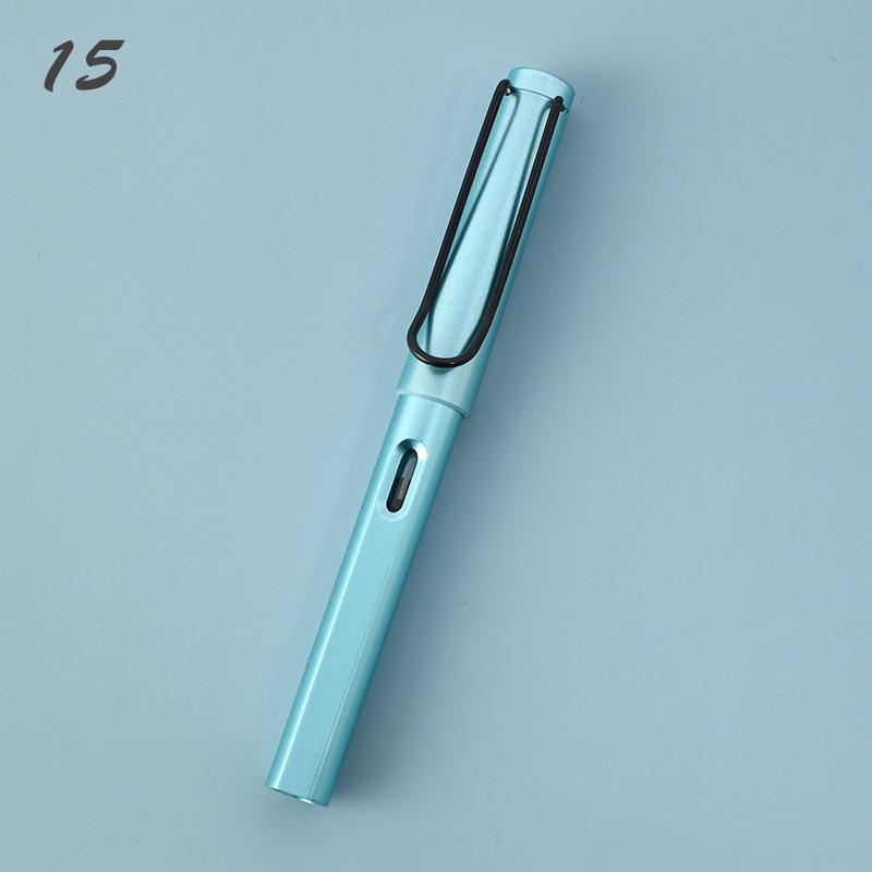 25 Farben Aluminiumlegierung Füllfederhalter Business Office Klassischer Tintenstift 0,38/0,5 mm