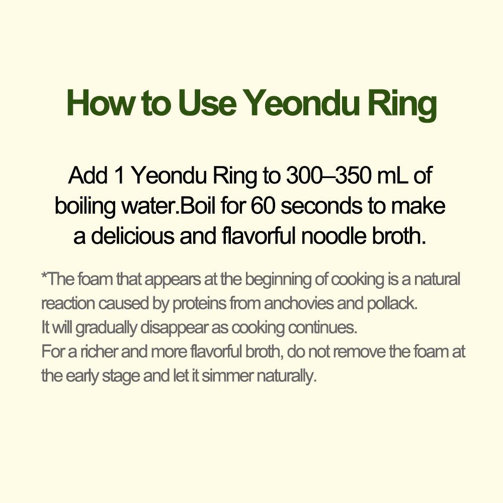 Sempio Yondu Ring Broth – Anchovy & Dried Pollock Stock Rings (140g / 35pcs)