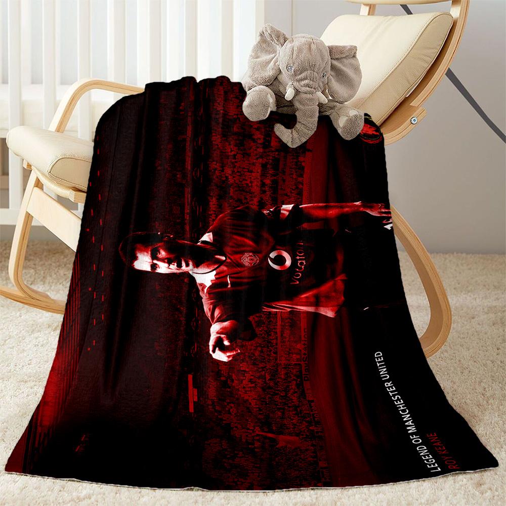 Football Player Yellow Kit Blanket Soft Warm Cozy Great for Couch Seaside Chair All-Season Use Digital Print Suitable for Gifting Relatives and Friend