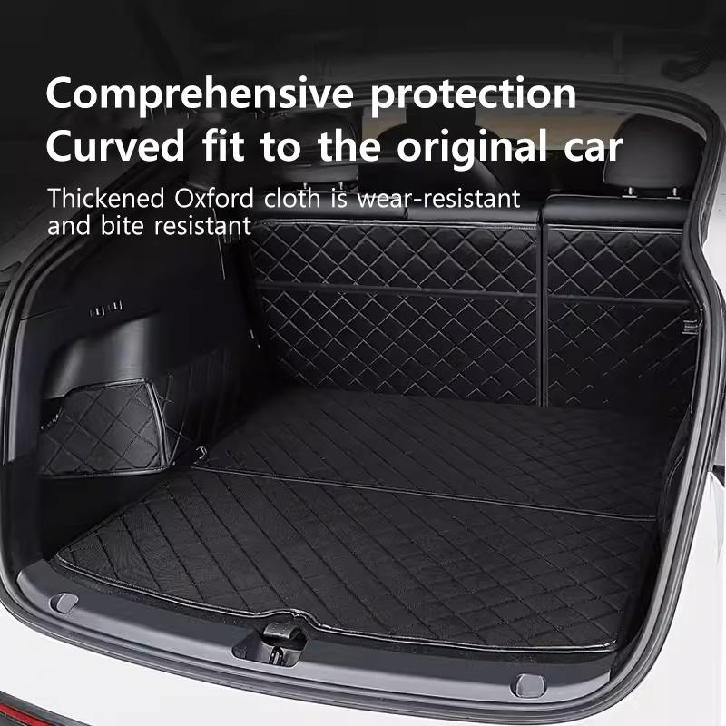 Trunk Mat Pet Mat For Tesla Model Y Oxford Cloth Full Surround Cargo Liner Dog Mat Interior Anti Dirt And Anti Scratch 2017-2025