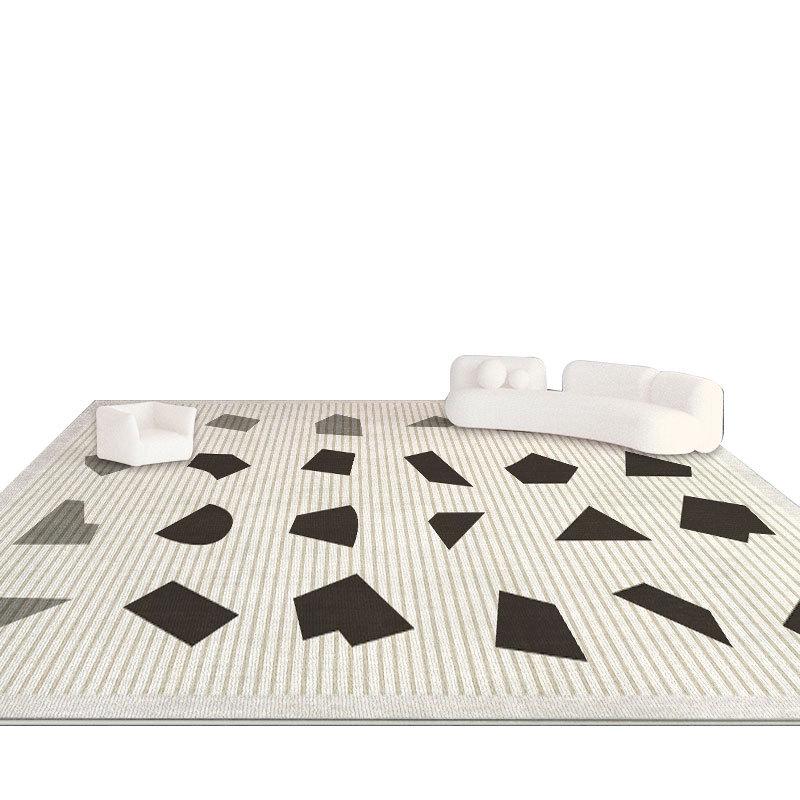 Französischer Cremeteppich, Wohnzimmersofa, Couchtisch, Retro-Modernes Zuhause, Schlafzimmer Kleines Rotes Buch, Bettdecke.