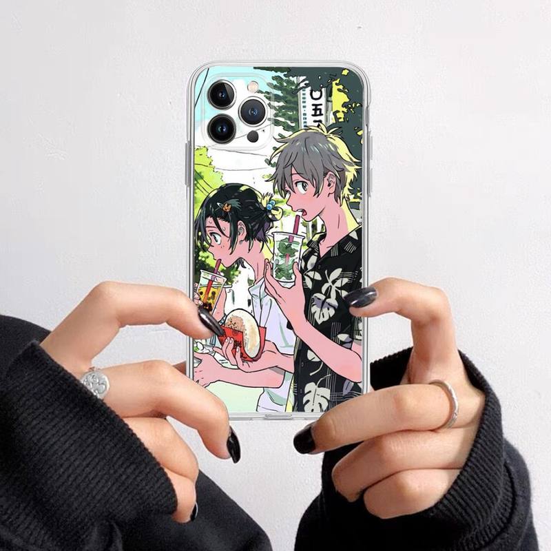 Anime Movie Umibe No Etranger Phone Case For iPhone 14 13 12 11 Pro Max XS X XR SE 2020 6 7 8 Plus Mini Transparent Shell