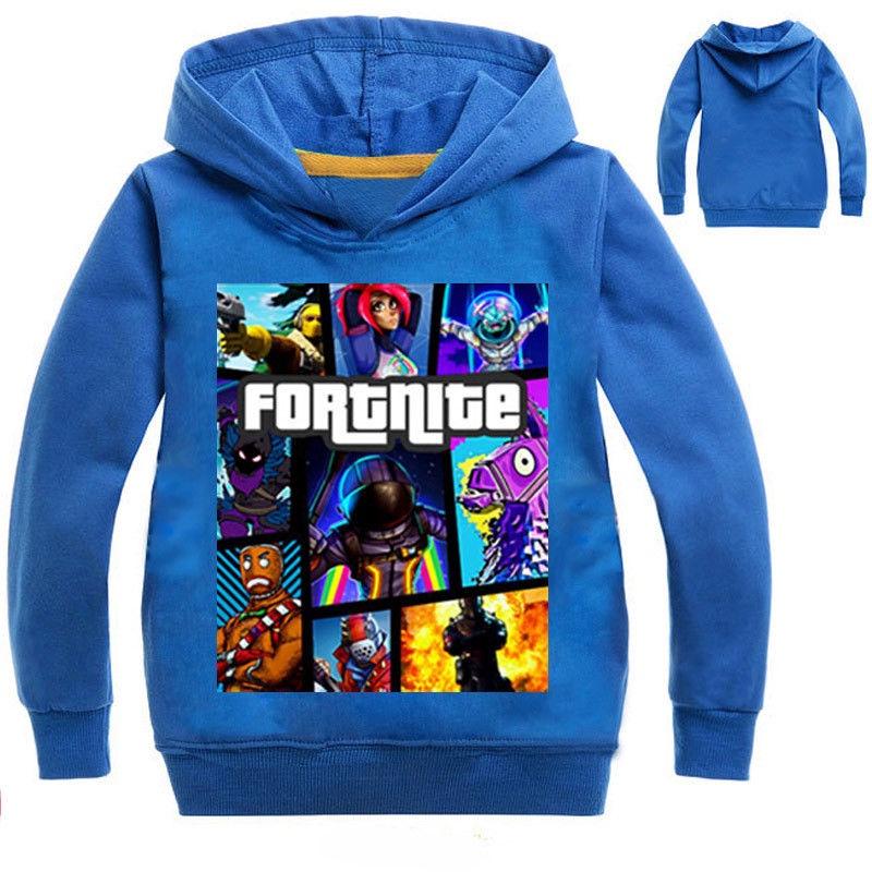Game Kids Fortnite Hoodie Boys Girls Hoody Tops Jumper Sweatshirt Pullover