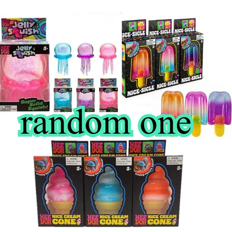 Confirmed Fuzz Ball Jellyfish Squishy Stress Relief Anti-Anxiety Squeeze Toys Playsets Party Prop Gift Present