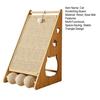 Yousheng Incline Cat Scratching Board Triangle Cat Scratcher Sisal Cat Scratch Ramp with Fuzzy Ball to Protect Furniture Sofa for Indoor Cats